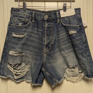 Arizona High-rise jean shorts